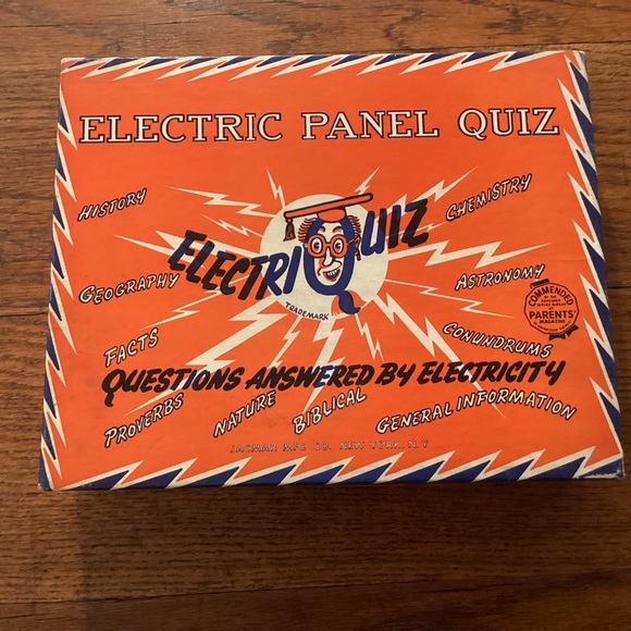 Vintage Electriquiz electric panel quiz game toy working condition - Picture 1 of 6